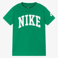 Nike Tops*Green Cotton T-Shirt