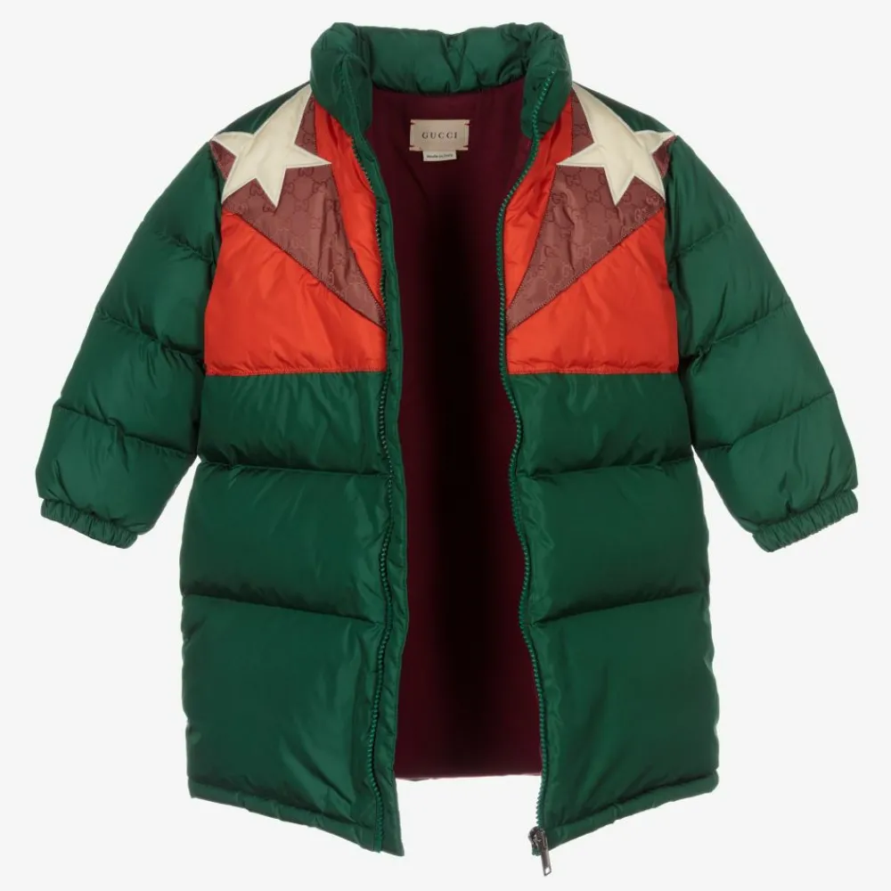 Gucci Coats & Jackets|Coats & Jackets*Green Down Padded Baby Coat