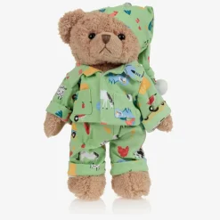 Powell Craft Toys*Green Farmyard Pyjama Teddy Bear (34cm)