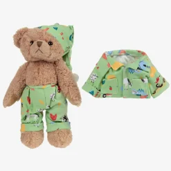 Powell Craft Toys*Green Farmyard Pyjama Teddy Bear (34cm)