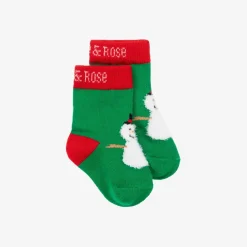 Blade amp; Rose Socks|Socks*Green Festive Snowman Socks