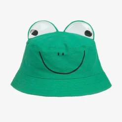 Stella McCartney Kids Hats|Hats*Green Frog Cotton Sun Hat