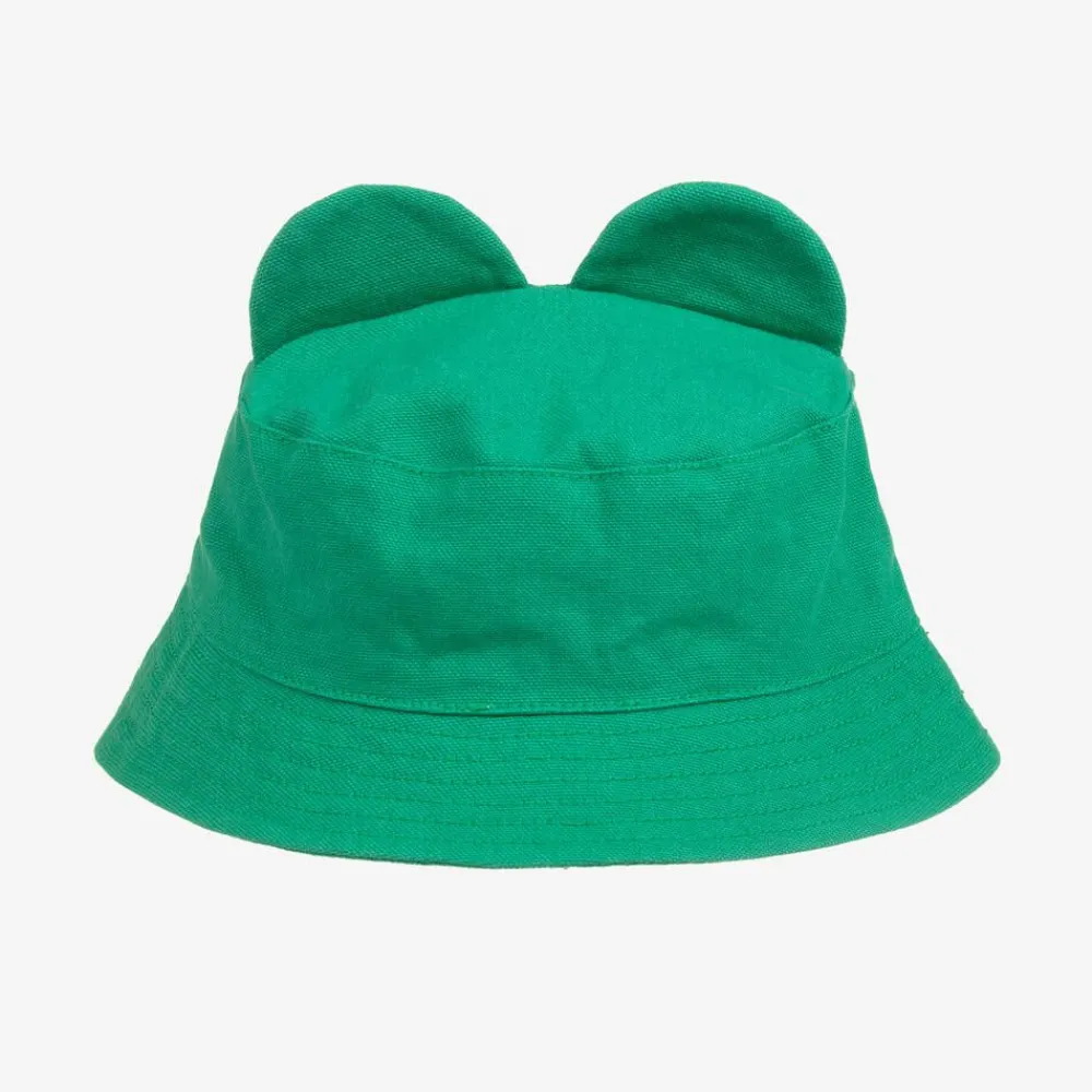 Stella McCartney Kids Hats|Hats*Green Frog Cotton Sun Hat