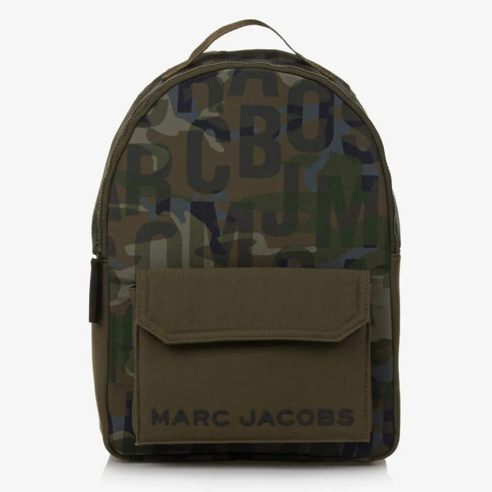 MARC JACOBS Bags*Green Jumbled Logo Backpack (39cm)