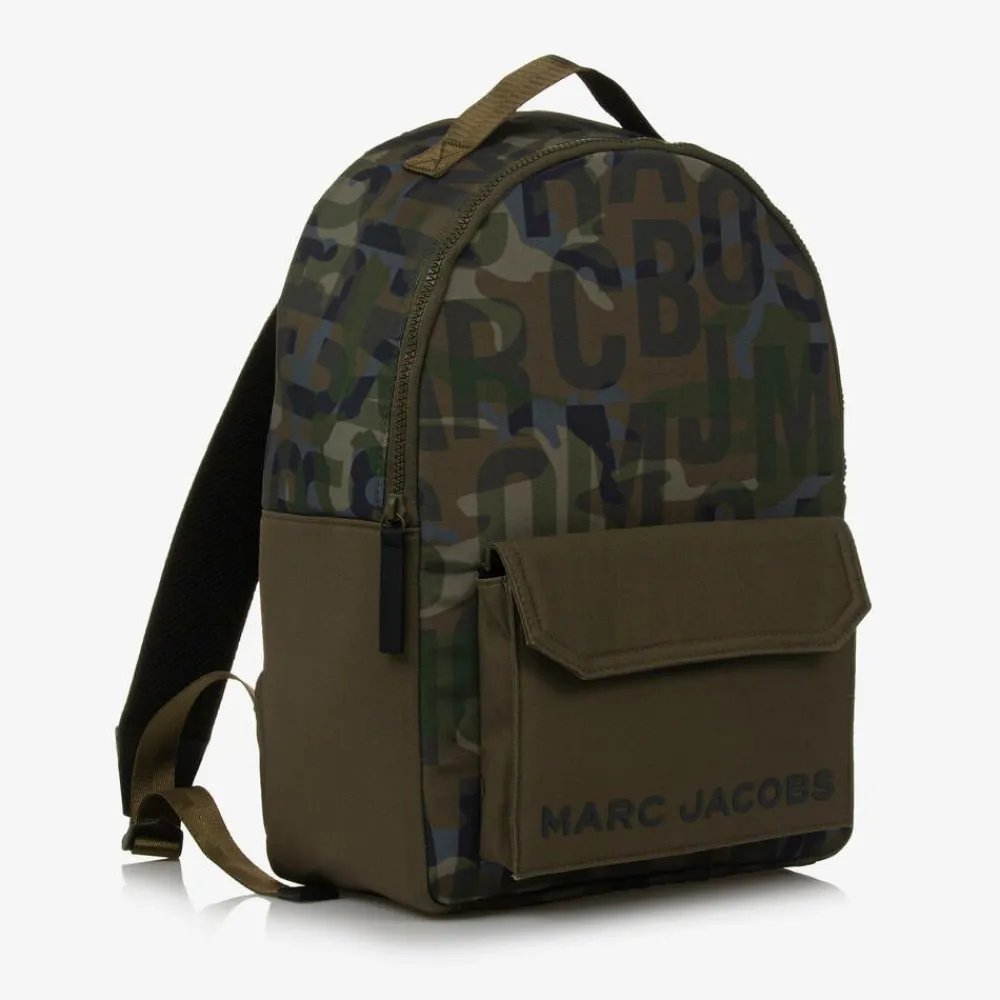 MARC JACOBS Bags*Green Jumbled Logo Backpack (39cm)