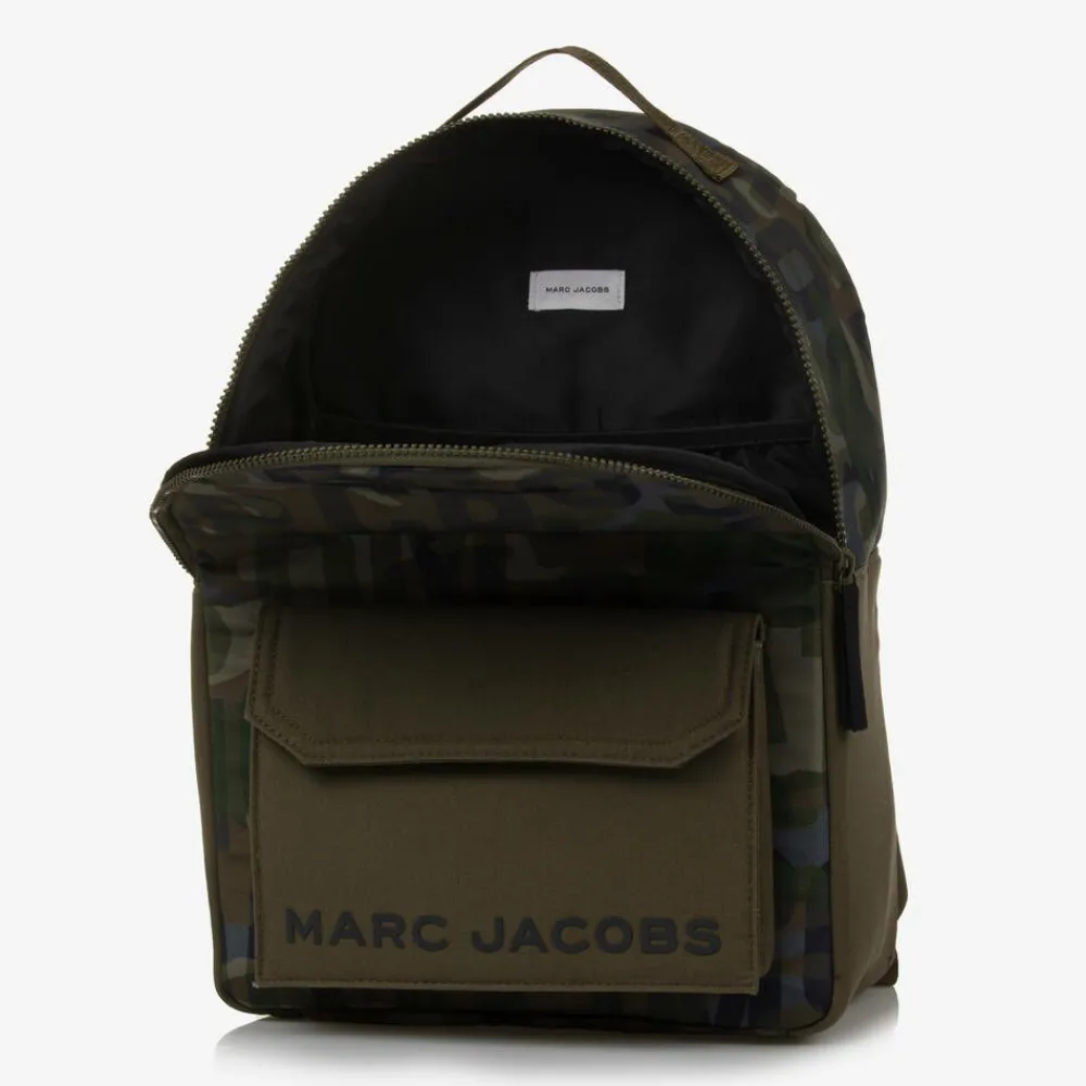 MARC JACOBS Bags*Green Jumbled Logo Backpack (39cm)