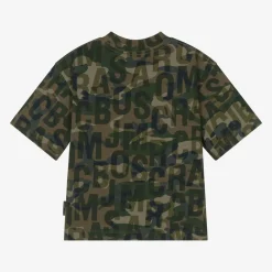 MARC JACOBS Tops*Green Jumbled Logo Cotton T-Shirt