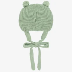 Foque Hats*Green Knitted Pom-Pom Hat