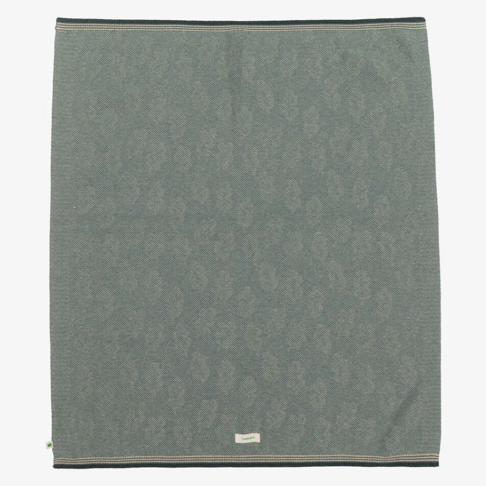 The Bonniemob Blankets & Shawls*Green Leaf Cotton & Cashmere Blanket (83cm)