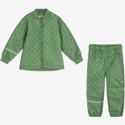 CeLaVi Coats & Jackets|Coats & Jackets*Green Quilted Jacket & Trouser Set