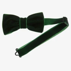 Milledeux Clothing Accessories*Green Velvet Bow Tie (10cm)