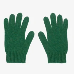 Gucci Gloves & Mittens|Gloves & Mittens*Green Wool GG Logo Gloves
