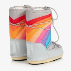 Moon Boot Snow Boots|Snow Boots*Grey & Rainbow Snow Boots