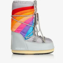 Moon Boot Snow Boots|Snow Boots*Grey & Rainbow Snow Boots