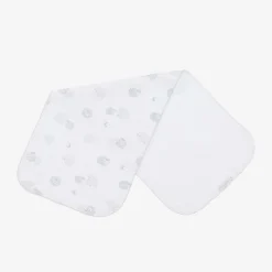 Kissy Kissy Feeding Accessories*Grey & White Cotton Baby Sheep Burp Cloth (49cm)