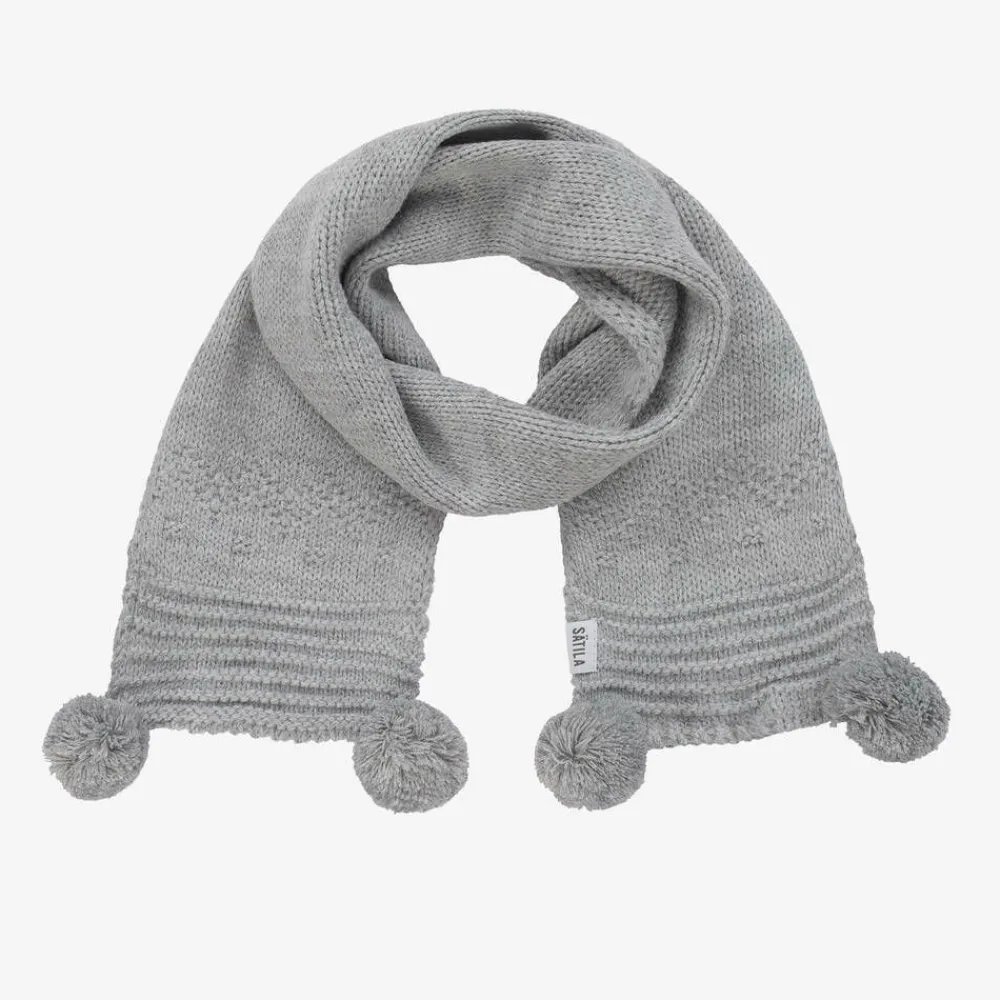 Sätila of Sweden Scarves|Scarves*Grey Belle Knitted Scarf (88cm)