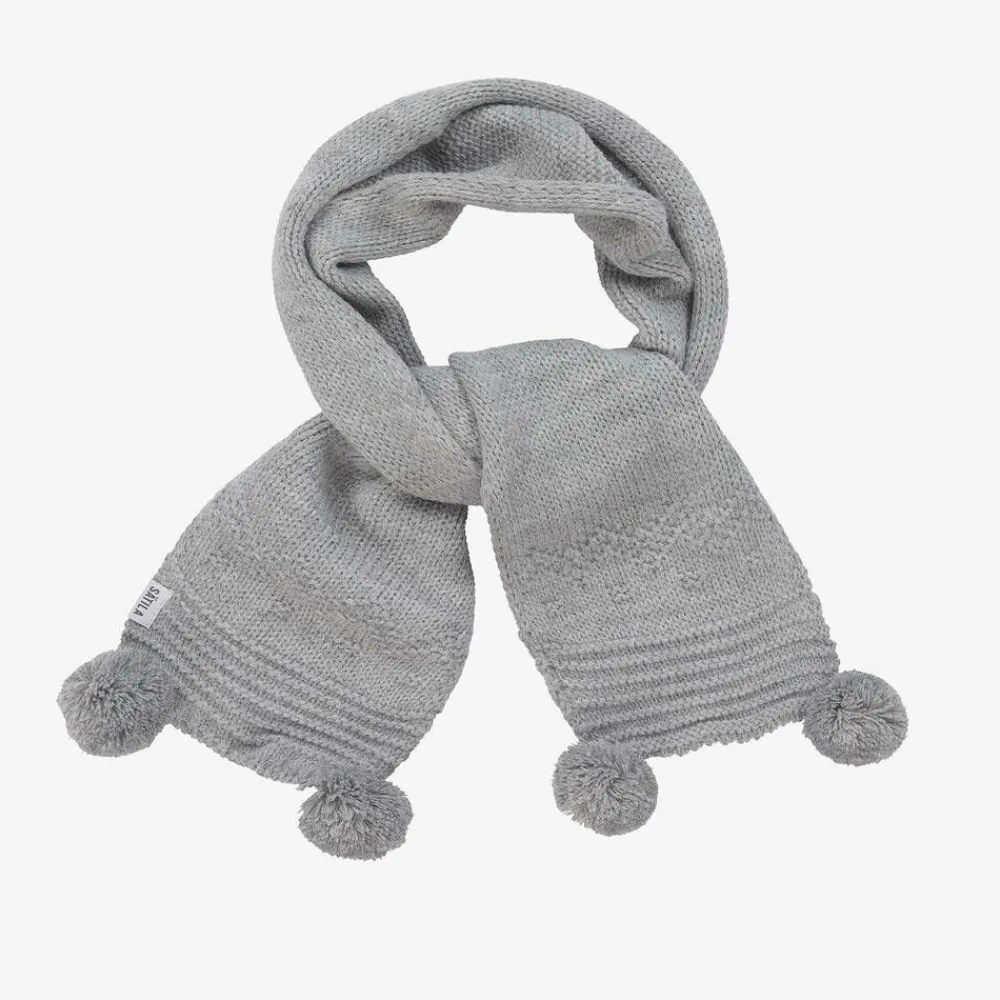 Sätila of Sweden Scarves|Scarves*Grey Belle Knitted Scarf (88cm)