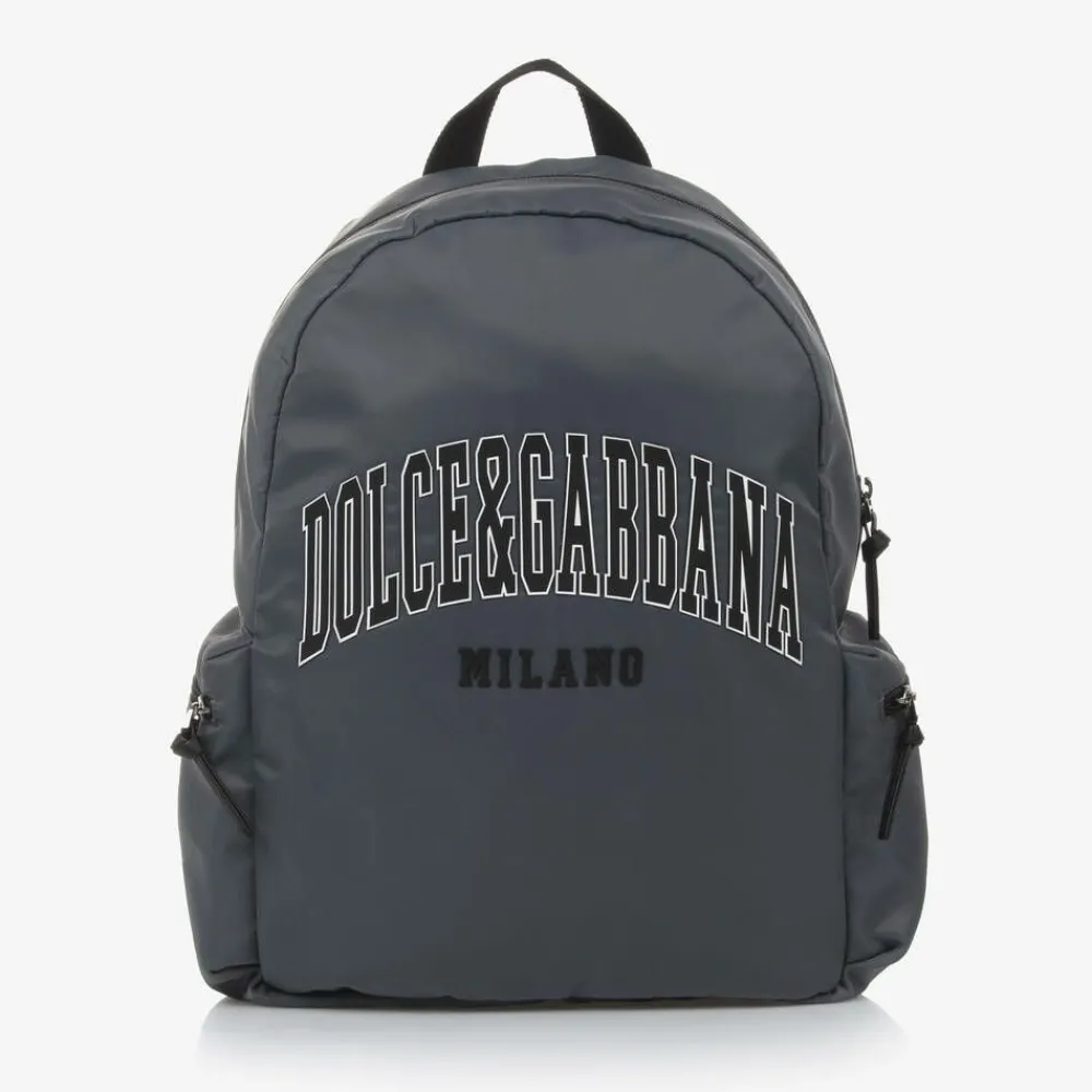 Dolce amp; Gabbana Bags*Grey Canvas Backpack (40cm)