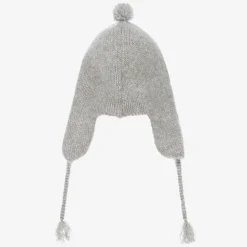 Bonpoint Hats*Grey Cashmere Knit Hat