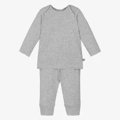 Bonpoint Outfit Sets*Grey Cotton Baby Leggings Set