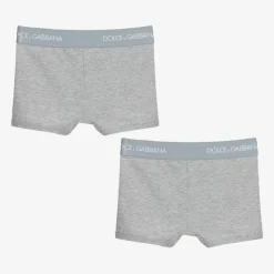 Dolce amp; Gabbana Underwear*Grey Cotton Boxers (2 Pack)