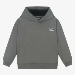 DKNY Tops|Tops*Grey Cotton Embroidered Hoodie