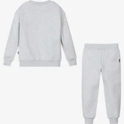MSGM Tracksuits*Grey Cotton Jersey Tracksuit