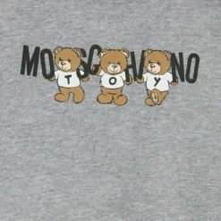 Moschino Baby Tracksuits*Grey Cotton Teddy Bear Logo Tracksuit