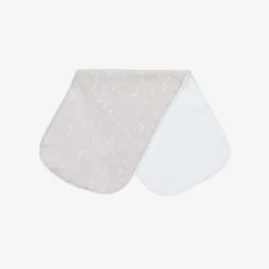 Kissy Kissy Gifts*Grey Crescent Moonlight Pima Cotton Burp Cloth (48cm)