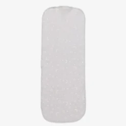 Kissy Kissy Gifts*Grey Crescent Moonlight Pima Cotton Burp Cloth (48cm)