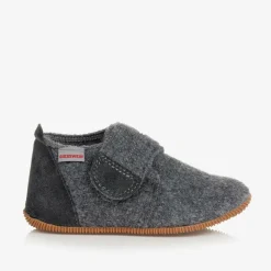 Giesswein Slippers|Slippers*Grey Felted Wool Slippers