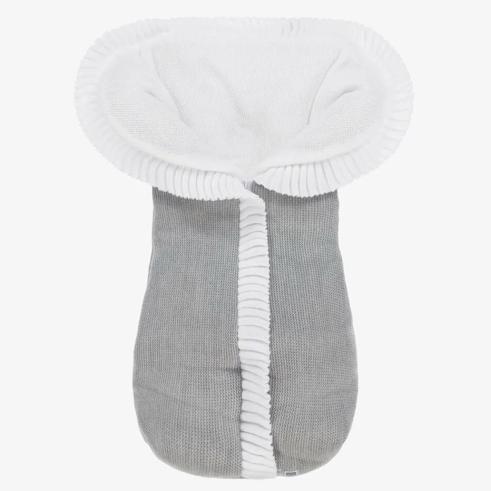 Minutus Nests*Grey Knitted Baby Nest (75cm)