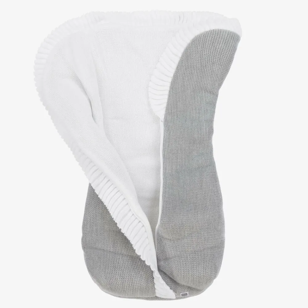 Minutus Nests*Grey Knitted Baby Nest (75cm)