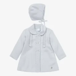 Artesanía Granlei Coats & Jackets*Grey Knitted Coat & Hat Set