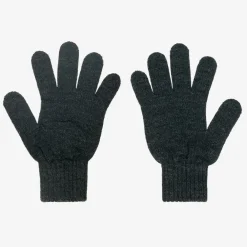 Calvin Klein Gloves & Mittens|Gloves & Mittens*Grey Knitted Monogram Logo Gloves