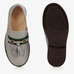 Gucci Loafers & Moccasins|Loafers & Moccasins*Grey Leather Loafer Shoes