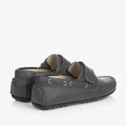 Childrens Classics Loafers & Moccasins|Loafers & Moccasins*Grey Leather Moccasin Shoes