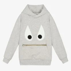 Wauw Capow Tops*Grey Marl Monster Hoodie