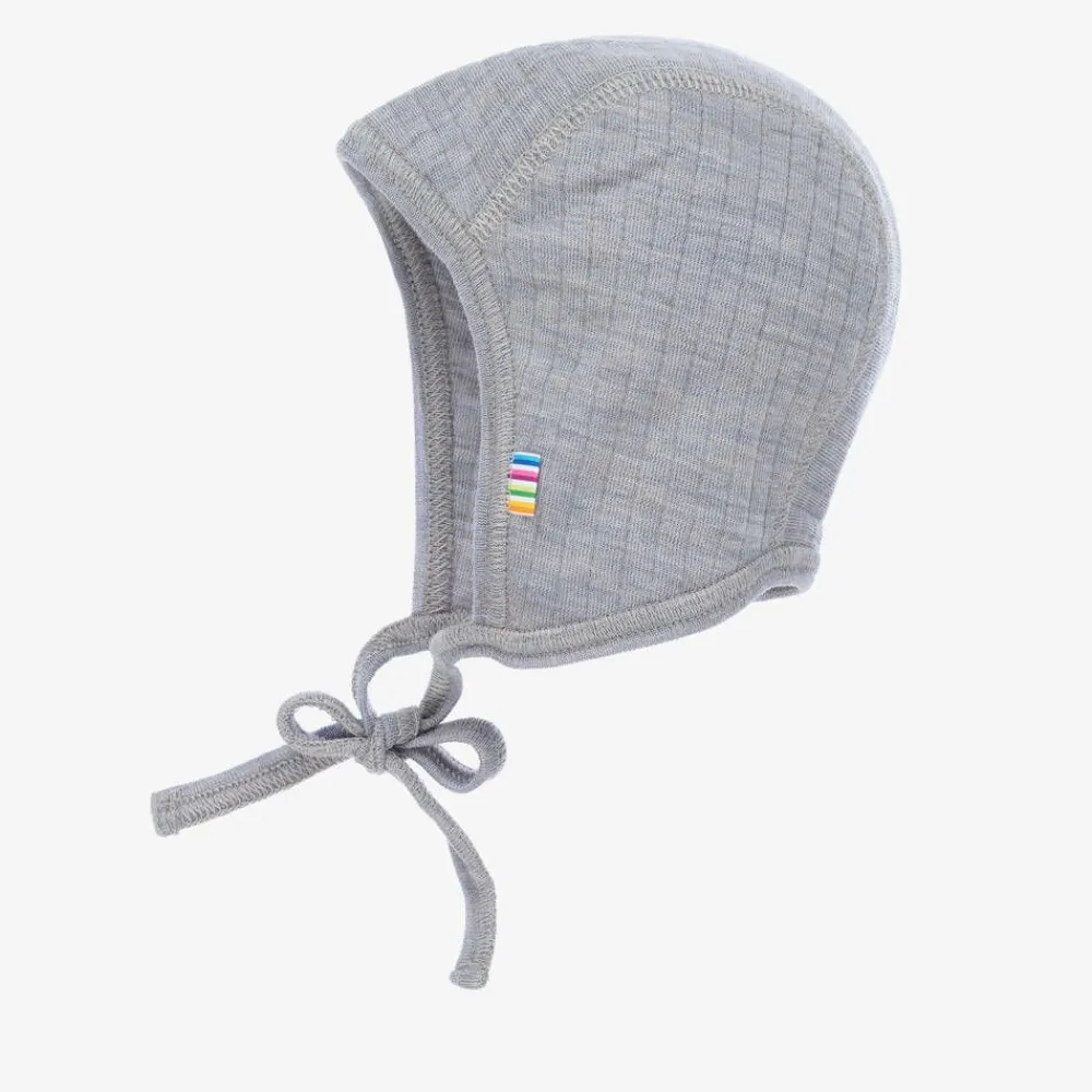 Joha Hats*Grey Merino Wool Bonnet
