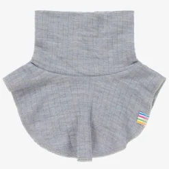 Joha Scarves|Scarves*Grey Merino Wool Neck Warmer