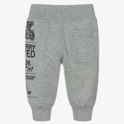 Burberry Trousers|Trousers*Grey Montage Logo Baby Joggers