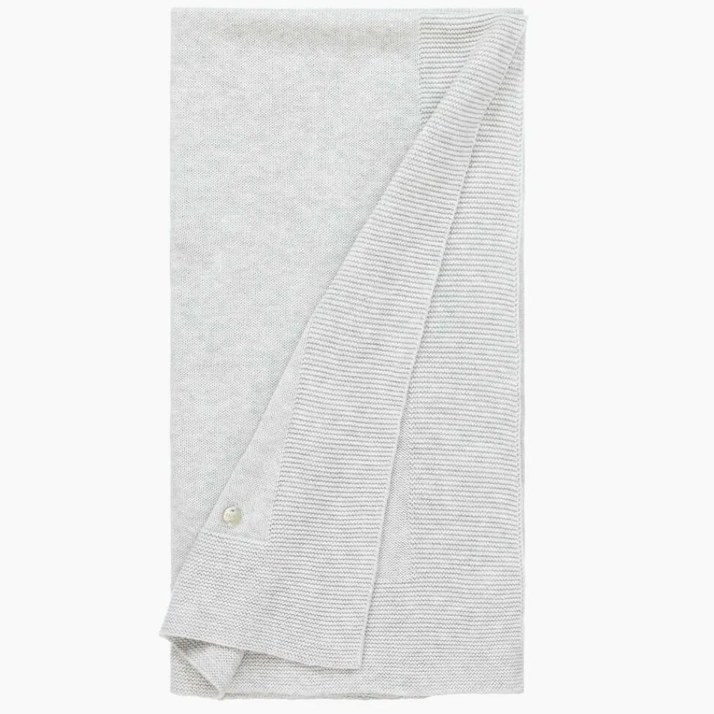 Paz Rodríguez Blankets & Shawls*Grey Organic Cotton Blanket (98cm)