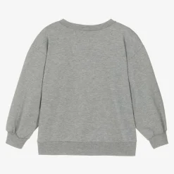 Wauw Capow Tops*Grey Organic Cotton Monster Sweatshirt