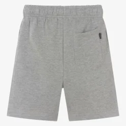Molo Shorts*Grey Organic Cotton Smile Shorts GreyMelange