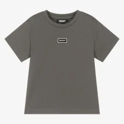 DKNY Tops*Grey Organic Cotton T-Shirt