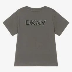 DKNY Tops*Grey Organic Cotton T-Shirt