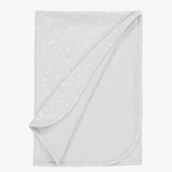 Kissy Kissy Gifts*Grey Pima Cotton Crescent Moonlight Blanket (73cm)