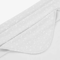 Kissy Kissy Gifts*Grey Pima Cotton Crescent Moonlight Blanket (73cm)