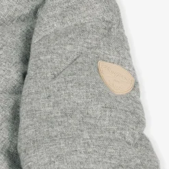 Bonpoint Snowwear*Grey Quilted Down Snowsuit