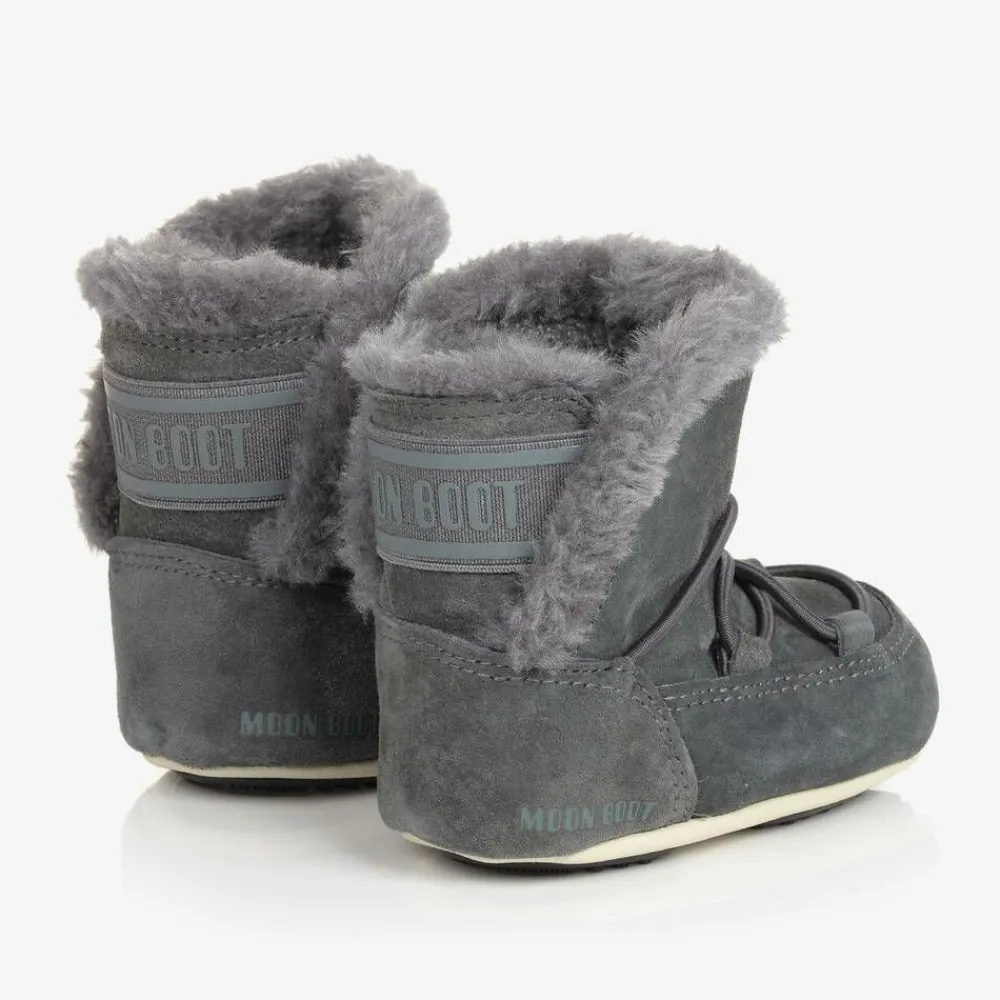 Moon Boot Snow Boots|Snow Boots*Grey Suede Baby s
